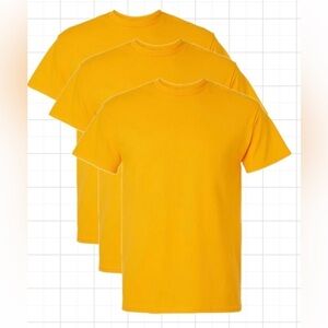 Bundle “3” alstyle DIY cotton t-shirts bright yellow sublimation unisex 3XL‎